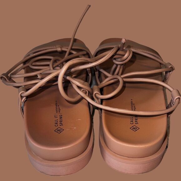 Aldo Call It Spring Jayda Women’s Vegan Sandals Beige Size 7.5 - Picture 5 of 9